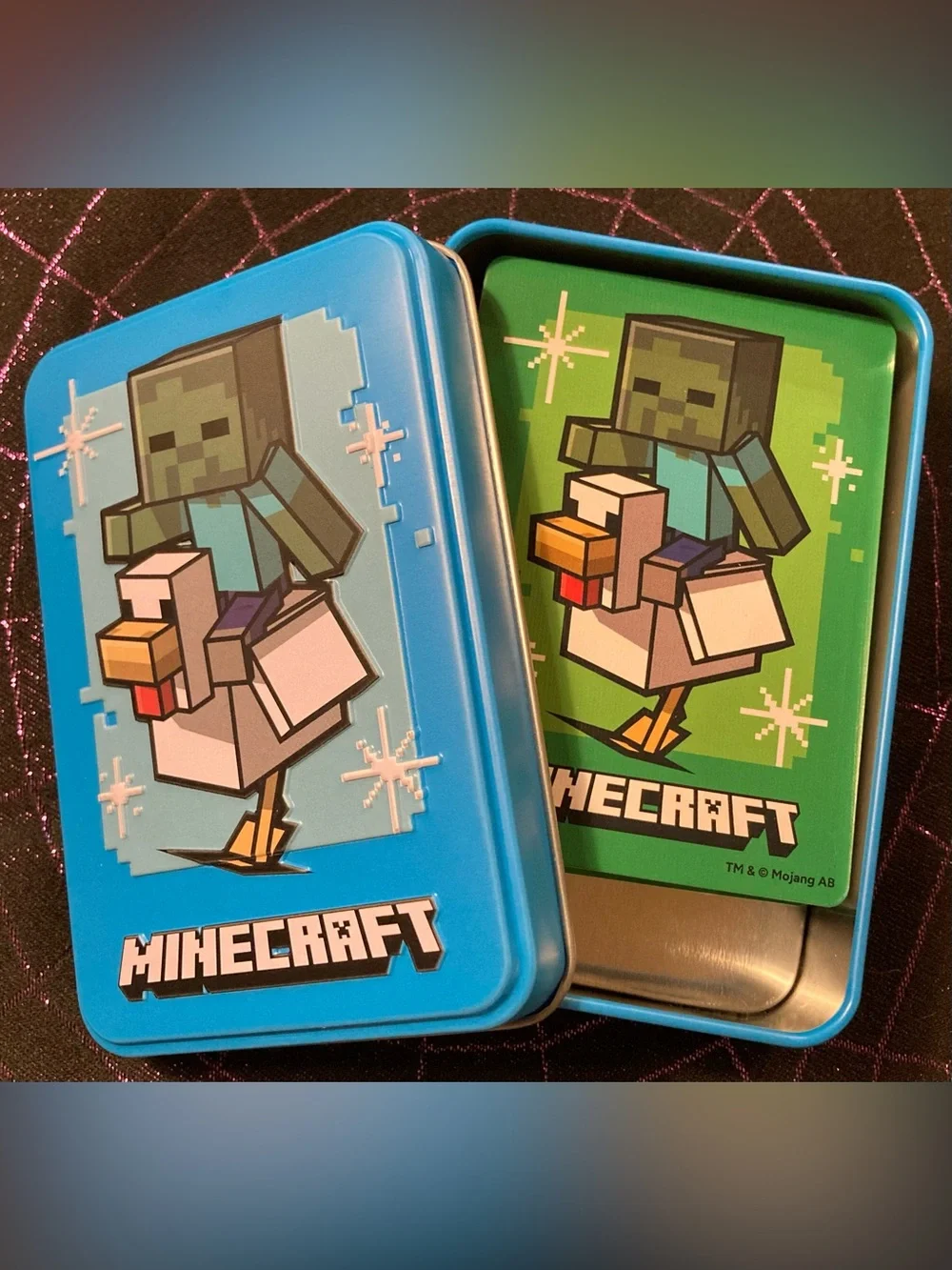 Playing Cards With Tin Minecraft Creeper Riding Bird